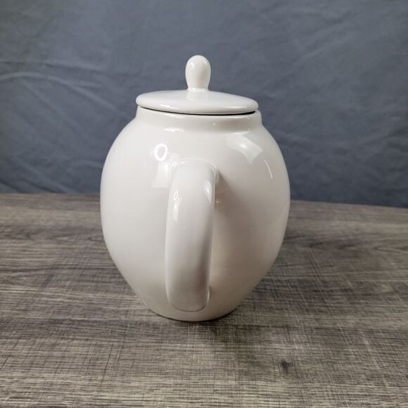Rae Dunn Artisan Collection Ceramic White Minimilistic Teapot - Picture 4 of 8